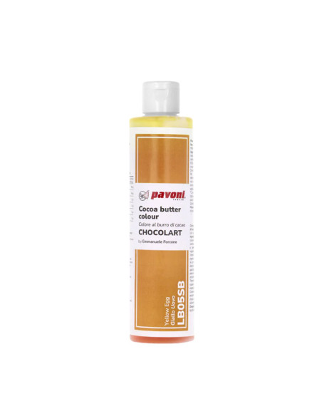 MANTECA DE CACAO AMARILLO HUEVO PAVONI 200g