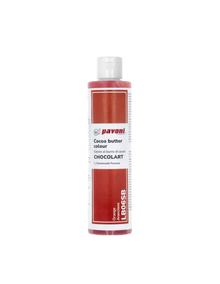 MANTECA DE CACAO NARANJA PAVONI 200g