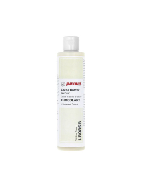 MANTECA DE CACAO BLANCO PAVONI 200g