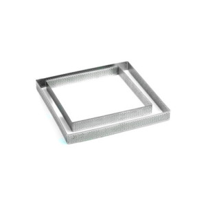 ARO CUADRADO 150x150x20mm PERFOR. INOX RECTO