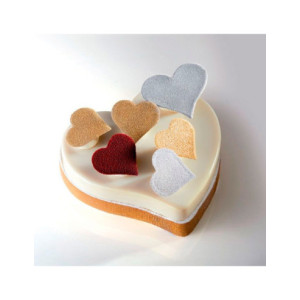 ARO CORAZÓN PERFORADO 160x150xh20mm INOX CROSTATA 2