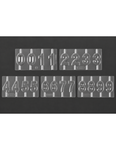 M.PVC NUM. 1-2-3-4-5-6-7-8-9-0 VELA 6 CM (2+2i)Pvc Velas y pastillaje