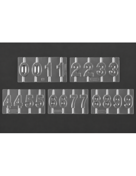 M.PVC NUM. 1-2-3-4-5-6-7-8-9-0 VELA 6 CM (2+2i)Pvc Velas y pastillaje
