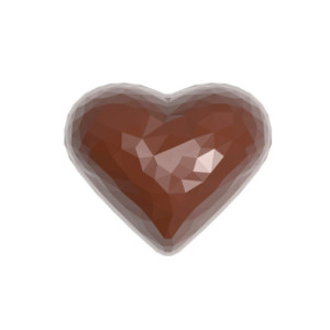 MOLDE CW1913 CORAZÓN FACETAS  36x29,5x19mm 21c 2