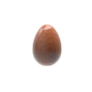 MOLDE CW1891 HUEVO 1/2 FACETAS 33x23x11mm