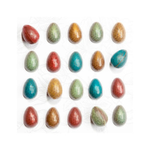 MOLDE CW1891 HUEVO 1/2 FACETAS 33x23x11mm 2