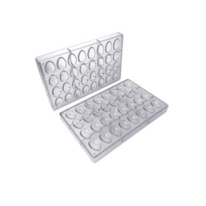 MOLDE 1/2 HUEVO LISO 32,5x22,5mm 32p - 10g