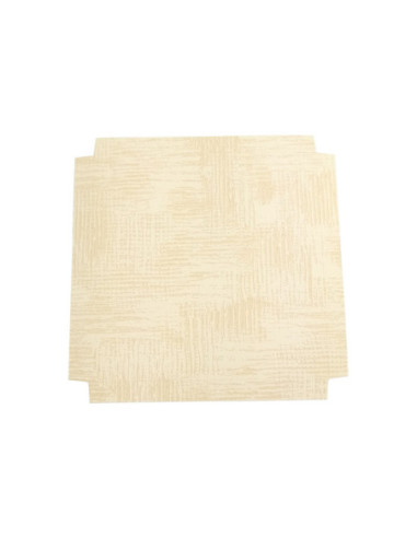 FONDO 100x100xh10mm PK(10u) FIBRA BLANCO REALZADO