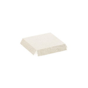 FONDO 100x100xh10mm PK(10u) PIEL BLANCA REALZADO