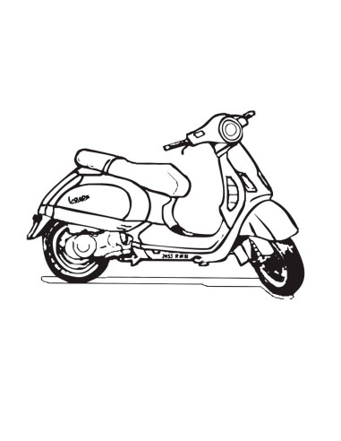 M. PVC MOTO VESPA SP (5P) 250x120x60mmTerrestre
