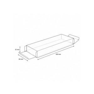 CAJA PARA TURRÓN PET - 203x83xh32mm 2