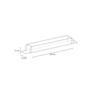 CAJA PARA TURRÓN PET - 204x43xh27mm 2