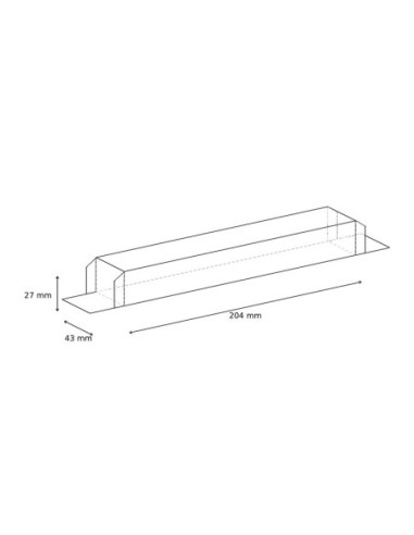 CAJA PARA TURRÓN PET - 204x43xh27mm-1