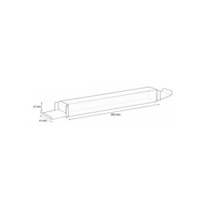 CAJA PARA TURRÓN PET - 202x41xh31mm PK25u 2