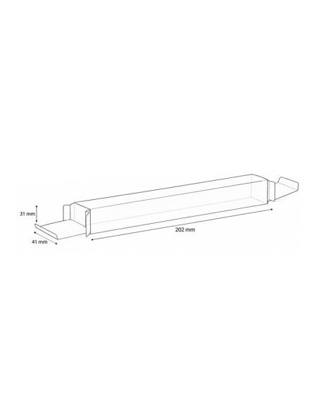 CAJA PARA TURRÓN PET - 202x41xh31mm PK25u-1