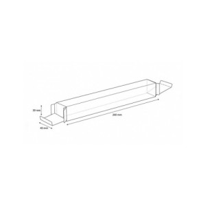 CAJA PARA TURRÓN PET - 260x40xh39mm 2