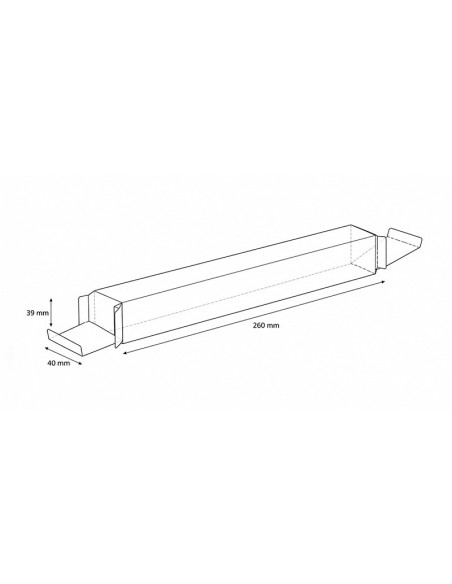 CAJA PARA TURRÓN PET - 260x40xh39mm-1
