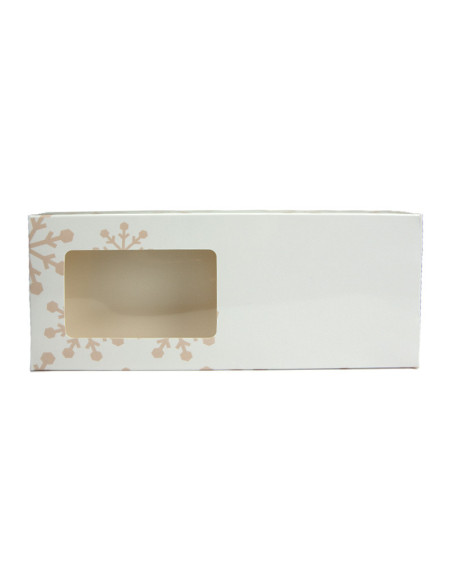 CAJA TURRON BLANCA COPO INSERTO - 21x9xh2,8 PK25u-2