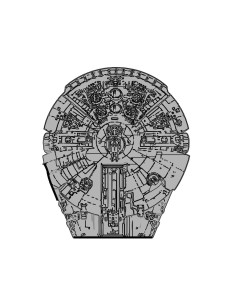M. PVC NAVE ESPACIAL HALCON SP (2P)250x200x70mm ap