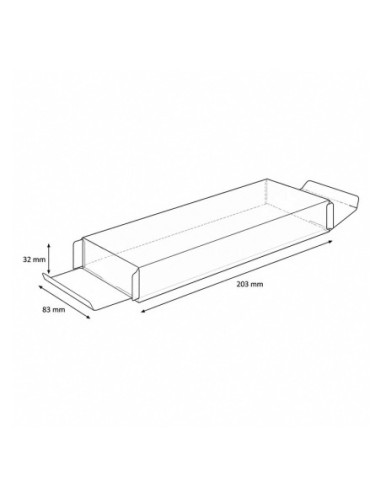 CAJA PET PARA TURRÓN - 203x83xh32mm-1