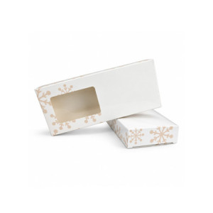 CAJA TURRON BLANCA COPO INSERTO - 21x9xh2,8 PK25u