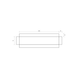 BASE CON ALAS KRAFT - 202x41+15mm PK25u 2