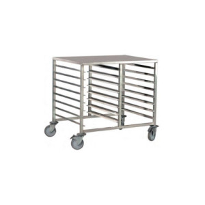 CARRO DOBLE MESA INOX. 16 g. 400x600 ent.400