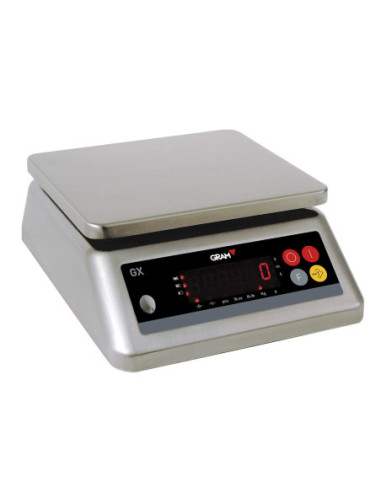 BALANZA 15 Kg Serie GX ACERO INOX IP67