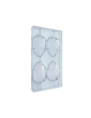 MOLDE 1/2 HUEVO LISO 124x85mm 4p - 100grHuevos
