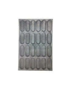 MOLDE FIBRA 24 PAN DE LECHE 130x48x18mmMicroperforados