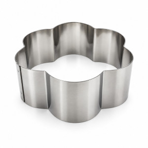 ARO FLOR 6 PÉTALOS INOX - Ø120xh45mm 2