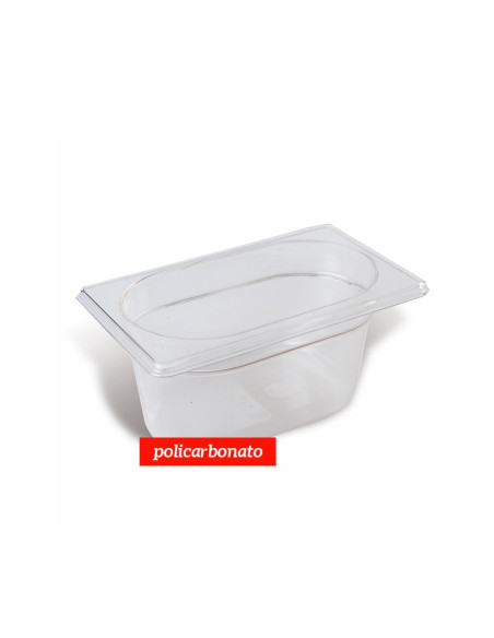 CUBETA GN 1/9 176x108 mm POLICARBONATOGastronorm policarbonato