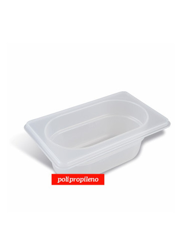 CUBETA POLIPROPILENO GN 1/4 65 mm 1,65 ltGastronorm polipropileno
