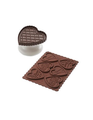 MOLDE COOKIE CHOC LOVE 73x72x5mmSan Valentin