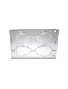 MOLDE 1/2 HUEVO DIAMANTE 105,5x70,3mm 4pPascua