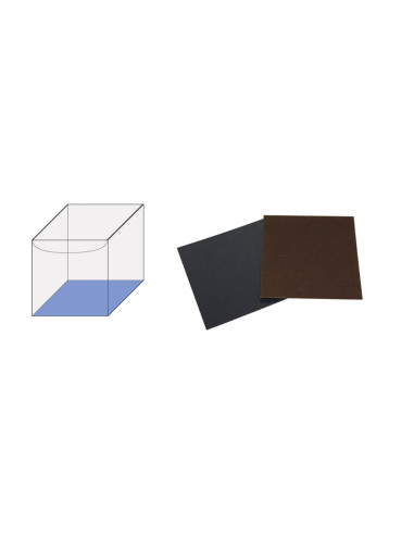 FONDO 90x90 PK (10u) TERCIOPELO MARRÓNEstuches Transparentes