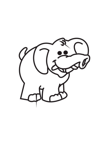 M. PVC ELEFANTE 150x130mmPvc Animales