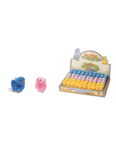 POLLITO COLORES Nº 3 3,5cm PK (60u)Decoración Pascua