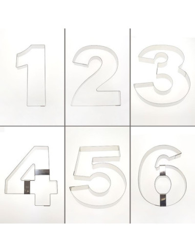 NÚMEROS INOX 30 CM