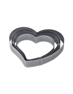 ARO CORAZÓN PERFORADO 160x150xh35mm INOX CROSTATA