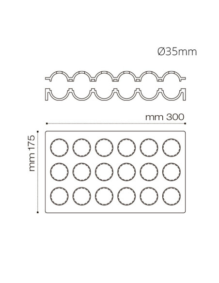 Molde Esfera 3D AF003 de Pavoni