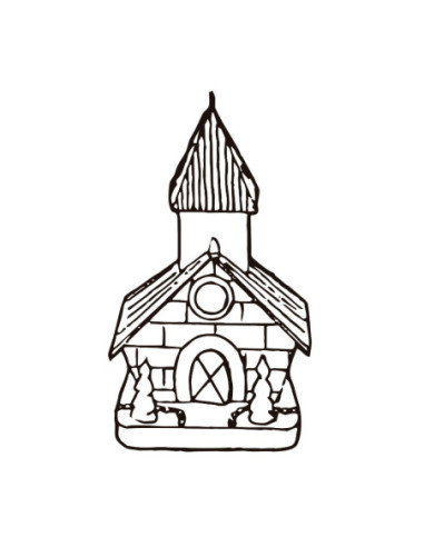 MOLDE PVC AR2009 CASA MINI CAMPANARIO 75x90x120mm