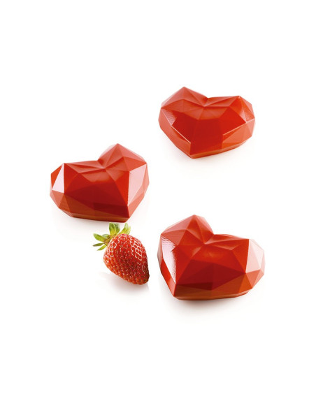 MOLDE CORAZÓN AMORINI ORIGAMI 110Silikomart Monoporciones