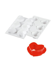 MOLDE CORAZÓN AMORINI ORIGAMI 110Silikomart Monoporciones 2