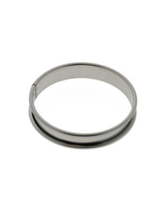 ARO D80x1.6cm PK(10u) TARTALETA INDIVIDUAL INOX