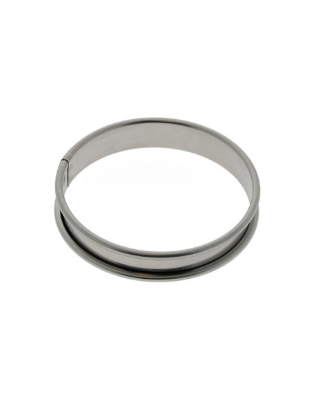 ARO D80x1.6cm PK(10u) TARTALETA INDIVIDUAL INOX