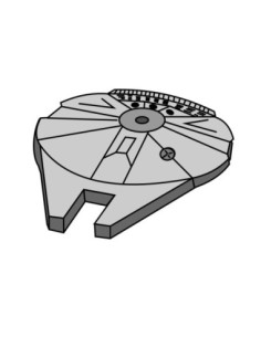 MOLDE PVC AR2253 NAVE GALÁCTICA 160x110x45mm