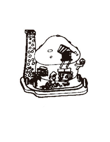 MOLDE PVC AR1948 CASA BOSQUE GRANDE 310x225x275mm