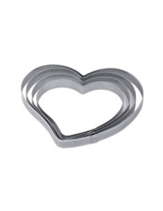 ARO CORAZÓN PERFORADO 160x150xh20mm INOX CROSTATA