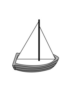 MOLDE PVC AR2038 BARCO BOTE VELA 145x80x160mm